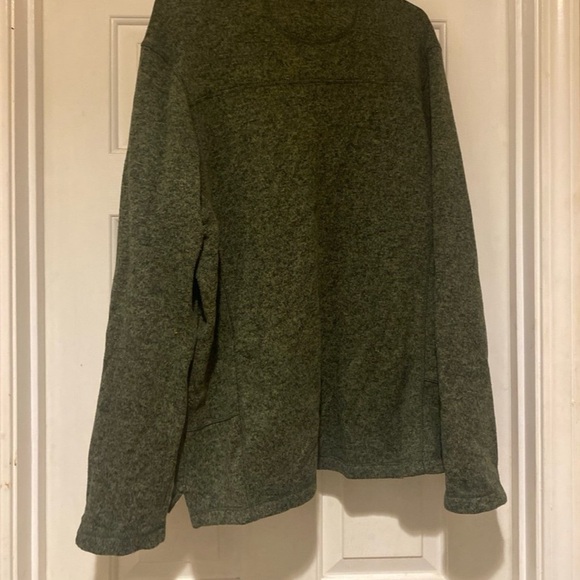 Woolrich Quarter Zip Pullover Sweatshirt Mens Size XL Heathered Green Adult - Picture 3 of 4